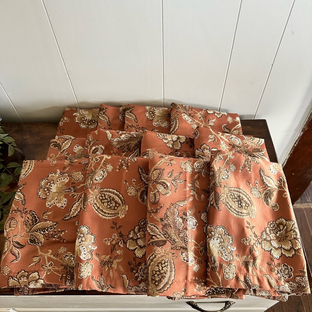 Waterford Linen napkins floral